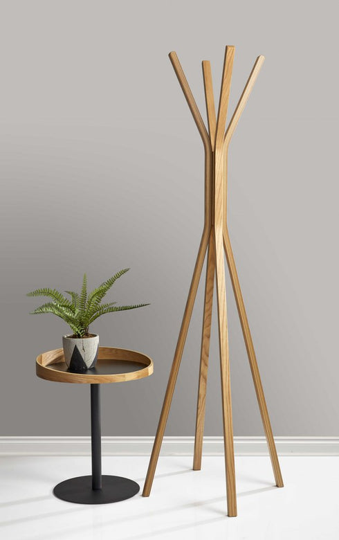 16.5" x 16.5" x 68.25" Natural Coat Rack